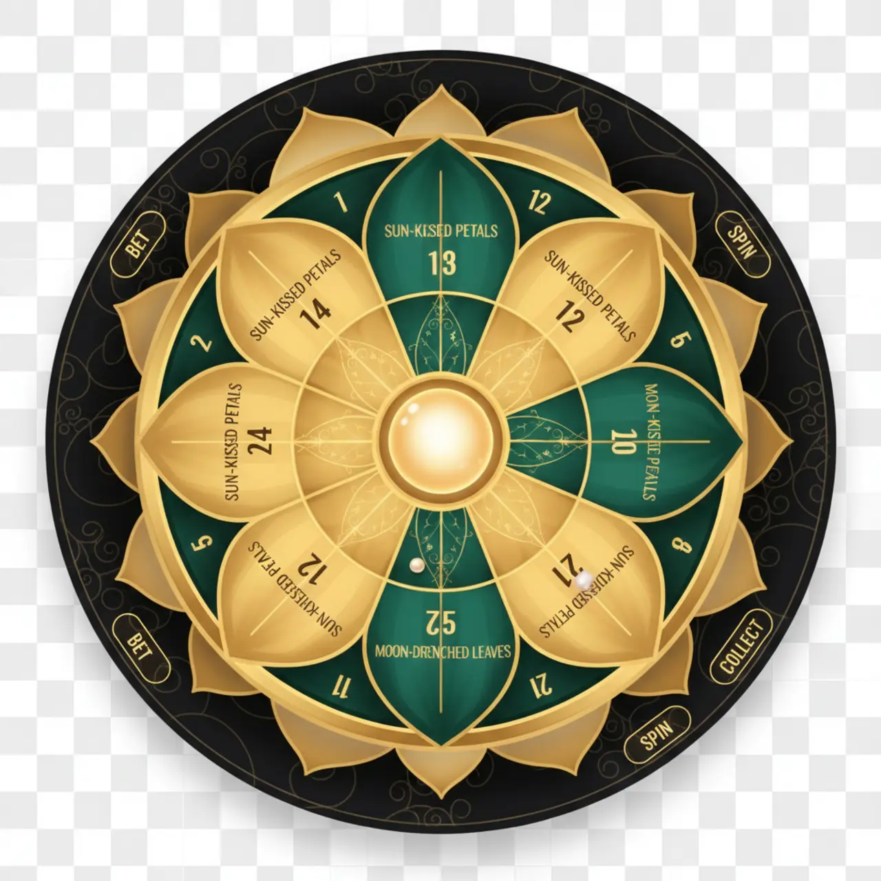Lotus Roulette wheel board