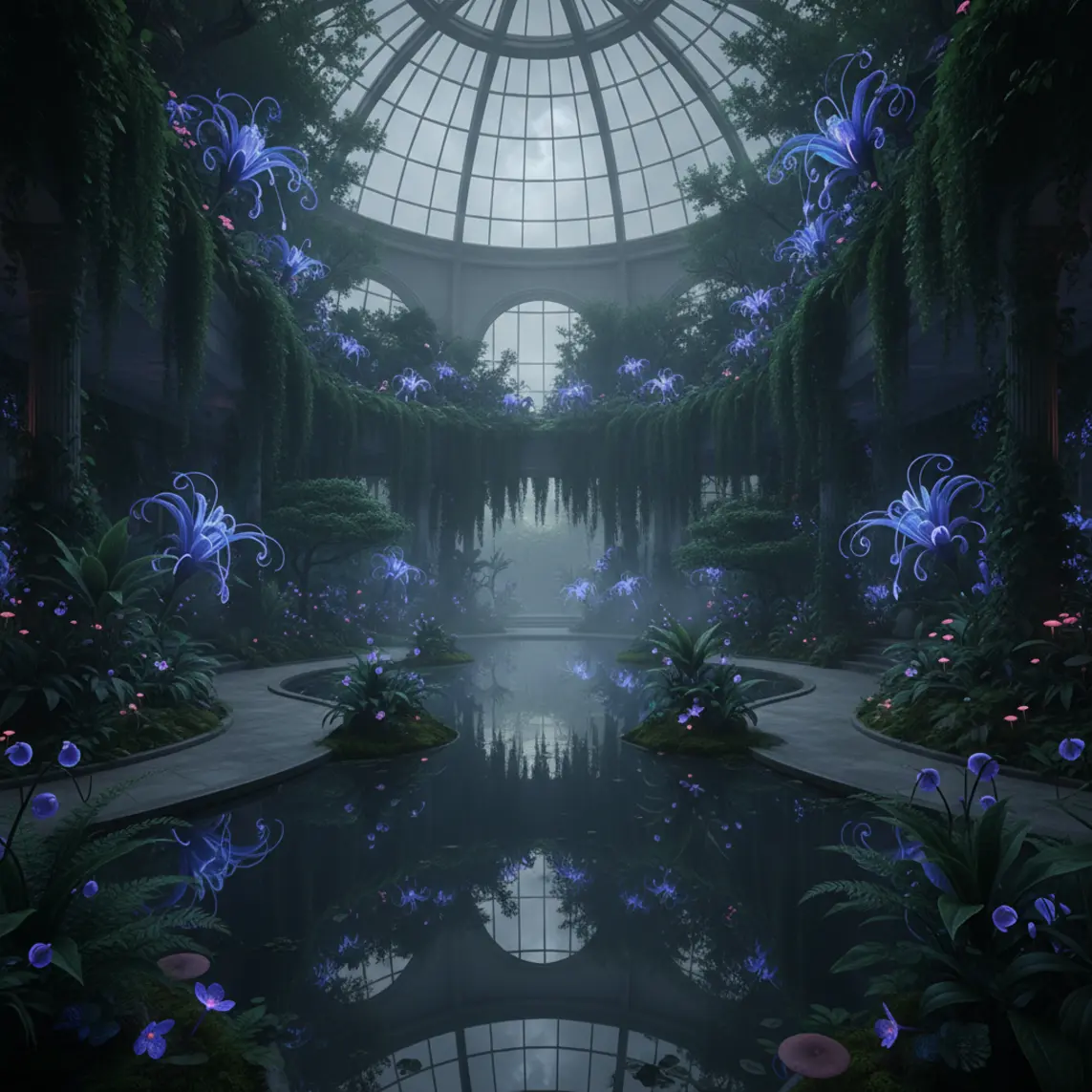 The Moonlit Atrium